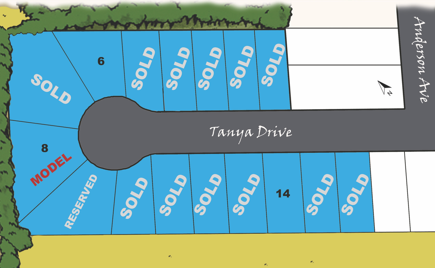 Tanya Drive Map